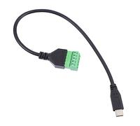 FONDOTIN Câble Rallonge USB-c Type-c à Borne à Vis Broches sans Soudure Connecteur Bloc Terminal pour Charge et Transmission Données Extension Compatible Ordinateurs et Mobiles