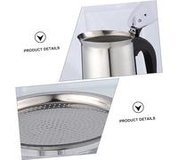 FONDOTIN Cafetière Expresso Acier Inoxydable Pot à Café Tasses et Sécurisé pour Boissons Chaudes et Froides