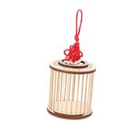 FONDOTIN Cage à Sauterelles Portable en Bambou Naturel, Cage Ronde Légère de Petite Taille pour Élevage et Transport, pour Exploration en Extérieur et Étude de Petits Insectes