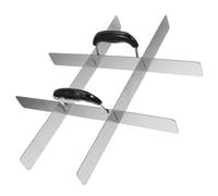 FONDOTIN Cake Divider Stainless Steel Brownie Portion Marker Precise Slicing Guide Tool For Rectangular Cheesecake Bread Baking Accessories