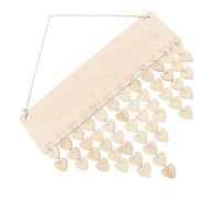 FONDOTIN Calendrier d'Anniversaires en Bois Soi-Même Pendentif Mural Décoratif Ensemble DIY Familial pour Décoration de Fête et Rappel des Dates Importantes Artisanat Suspendu pour