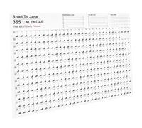 FONDOTIN Calendrier Mural 2023 Anglais Agenda Mensuel Créatif à Suspendre Calendrier Décoratif Simple et Pratique pour Bureau Maison et École Planificateur Annuel 365 Jours 1 Pièce