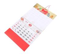 FONDOTIN Calendrier Mural Chinois Année Du Serpent à Suspendre Calendrier Mural Imprimé Traditionnel Clair pour Bureau et Maison Décoration Nouvel An Chinois