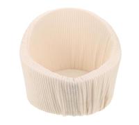 FONDOTIN Canapé Bébé Rond Blanc pour Séance Photo -né Accessoire Photo Léger et Confortable 0-12 Mois et Décor Intérieur