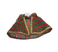 FONDOTIN Cape De Noël pour Chat Et Chien Costume De Cloak De Noël Réversible pour Animaux De Compagnie Vêtement Festif Confortable Et Léger pour Chats Et Chiens