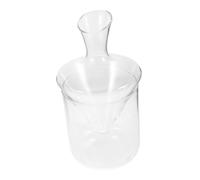 FONDOTIN Carafe à Délicate Verre Transparent avec Seau à Glace Décanteur Classique pour Rehausser Vin et Décoration