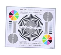 FONDOTIN Carte de Calibration Couleur et Mise Au Point pour Caméra CCTV Outil de Test de Netteté et Ajustement de Lentille Carte Dévaluation pour Installation Intérieure et Extérieure