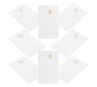 FONDOTIN Cartes d'Identité Blanches PVC 8 Pcs Électronique 4442 Non Fusionnée Imprimables par Sublimation Imperméables et Compatibles Imprimantes Jet d'Encre pour d'Accès et