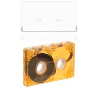 FONDOTIN Cassette Audio Vierge Orange 40-60, Cassettes d'Enregistrement Haute Fréquence Compatibles Mini Magnétophone, Lot Polyvalent pour Interviews, Messages Vocaux et Décoration Vintage