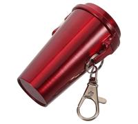 FONDOTIN Cendrier Portable Design Moderne et Minimaliste en avec Couvercle et Porte-clés, Collecte sans Désordre, pour Usage Public et Privé