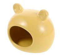 FONDOTIN Ceramic Hamster Hideout Large Cooling Nest Small Animal Shelter for Hamsters Gerbils Hedgehogs Sugar Gliders Summer Heat Relief