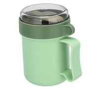 FONDOTIN Cereal Cup With Lid Portable Microwave Milk And Soup Cup Bpa For Breakfast And The Go Couleur Aléatoire