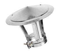 FONDOTIN Chapeau Cheminée Extérieur Protection Pluie Robuste Au Froid Pression Accessoire Fiable pour Conduit Dévacuation