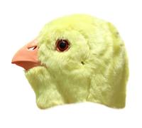 FONDOTIN Chapeau de Pâques Latex et Peluche Poulet pour Déguisement et Fête Cosplay Unisexe Accessoire Photo et Confortable