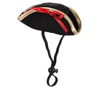 FONDOTIN Chapeau De Pirate pour Chaton Capitaine Accessoire De Toilettage pour Fête Halloween Chiot Dessin Maman Chien Chat Casquette Coiffe pour Animal De