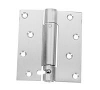 FONDOTIN Charnière à Ressort Inox Renforcée Auto-fermante, Charnière Pivot Solide pour Portes en Bois et Métal, pour Armoires et Buanderie, Lot de 1 Set de Jeu 4 Pouces, Usage Quotidien