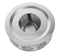 FONDOTIN Chauffe-théière Portable en Acier Inoxydable Multifonction avec Base Stable pour Bougie Chauffe-Plat, Support Chauffe-café de Bureau, pour Thé, Lait et Boissons Chaudes