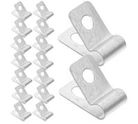 FONDOTIN Clips de Fixation pour Fil de Clôture en Acier Inoxydable Lot de 100 Pièces Compatibles Clôtures Bois Métal et Vinyle Clips Câbles Métalliques Résistants aux Intempéries pour