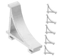 FONDOTIN Clips De Support D'étagères De Réfrigérateur En Alliage D'aluminium 6 Pièces Argenté, Support Étagère Congélateur Compact, Accessoires Réfrigérateur Pour Remplacement Solide