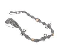 FONDOTIN Cloche De Porte Décorative pour Chiens Système Alerte pour Animaux Accessoire De Formation Pratique Design Élégant Corde Tressée pour Prévenir Les Sorties Involontaires des