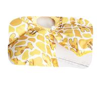 FONDOTIN Collier De pour Chien Et Chat Collerette Anti-léchage Forme De Fleurs Design Adorable avec Fond Giraffe Jaune s Doux Et Lavable
