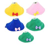 FONDOTIN Collier De Protection pour Perroquet 5 Pièces Anti-Morsure Tissu Doux Taille Aléatoire Accessoires pour Oiseaux De Compagnie Prévention des Blessures pour Perroquets Et Perruches