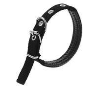 FONDOTIN Collier pour Animaux de Compagnie Colliers pour Chatons fiables Collier de Chien décoration pour Animaux de Compagnie Collier de Chat Collier réglable pour Chien Polyester Noir