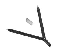 FONDOTIN Compas Métallique pour Dessin Technique avec Échelle Numérique Alliage de Zinc Noir Outil de Précision pour Étudiants en Mathématiques et Travail du Bois Compas de Charpentier