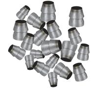 FONDOTIN Connecteur De Jardinage Et Adaptateur Manche Rond en Fer Renforcé, 20 Pièces, Accessoires De Renfort pour Outils à Main, Usage Jardinage Polyvalent, Lot 4 Tailles (8-13 Mm