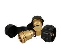 FONDOTIN Connecteur Y Splitter Gaz pour Barbecue Camping et Brasero Adaptateur Répartiteur Rapide pour Réservoir Gpl Compatible Réchaud et Extérieur