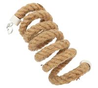 FONDOTIN Corde pour Perroquet en Coton Élastique 1,5 M, Jouet D’Escalade Suspendu pour Petit Oiseau, Balançoire à Oiseaux, Accessoire Ludique Adapté Aux Perroquets Et Perruches