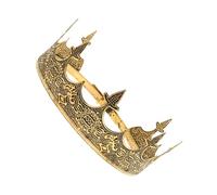 FONDOTIN Couronne Médiévale Vintage pour Homme et Garçon Accessoire de Costume de Prince Diadème de Roi pour Cosplay et Fête Design Élégant Inspiré de Européenne Finition Soignée