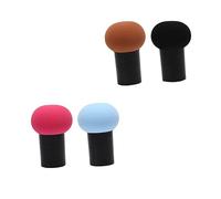 FONDOTIN Coussin Cosmétique en Plastique Forme Champignon 4 Pièces Facile à Nettoyer pour Maquillage Visage Poudre Essence Professionnelle Couleur Aléatoire