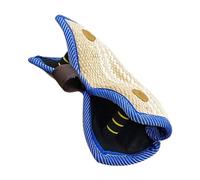 FONDOTIN Coussin de Morsure en Jute Solide avec Poignées, Interactif à Mâcher pour Gros Chiens, Outil de Dressage Professionnel Adapté aux Bergers Allemands, Entraînement Canin la Maison