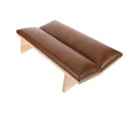 FONDOTIN Coussin Repose-mains pour Manucure Set 2 Pièces Couleur Caramel Marron, Support Manuel Ergonomique en Mousse Douce, Coussin Lavable pour Salon et Usage Professionnel de Nail Art