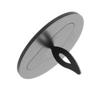 FONDOTIN Couvercle Éteignoir pour Bougie en Acier Inoxydable Noir Petit Modèle, Manchon pour Pot à Bougie Trous, Réducteur de Tirage et Protection Anti-poussière, Accessoire Décoratif