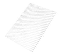 FONDOTIN Couverture Acrylique Transparente à Rayures pour Classeur à Anneaux Coque Détachable et Remplaçable pour Organiseur et Cahier