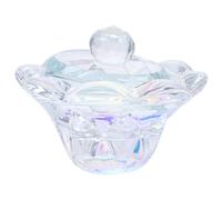 FONDOTIN Crystal Nail Art Mixing Cup With Lid Refillable Container For Acrylic Liquid And Powder Nail Art Accessory For Professional And Personal Use