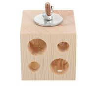 FONDOTIN Cube pour Oiseaux Support De Interactif pour Perruches Et Perroquets Jou Mâcher pour Activité Physique Oiseaux La Cage