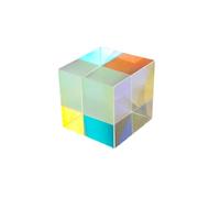 FONDOTIN Cube Verre Optique Dispersion Rgb pour Enseignement Physique et Décoration Géométrique de Réfraction pour Classes Maternelle à Lycée