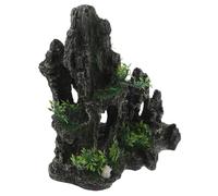 FONDOTIN Décor Aquarium Rocaille Résine Simulant Pierre Montagne pour Cachette Creuse Poissons et Crevettes Ornement Naturel Aquariums Toutes Refuge Sûr et Esthétique