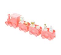 FONDOTIN Décoration de Noël Petit Train Rose Plastique pour Table Fête Ornement Festif Sécurisé pour Maison Bureau et Événements Ambiance Joyeuse