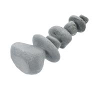 FONDOTIN Décoration de Rocaille Artificielle pour Aquarium et Micro-Paysage, Pierre Imitation Sept Étoiles Gris Clair, Ornement Zen Miniature pour Jardin D’intérieur et Bureau