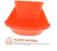 FONDOTIN Distributeur Alimentation Plastique Robuste pour Porcelets Mangeoire Murale Multiple Rouille Facile à Nettoyer et Sécurisée avec Bords Arrondis pour Porcin