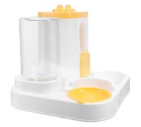 FONDOTIN Distributeur Automatique de Nourriture ’Eau pour Animaux Gamelle Grosse Capacité Fonction Capteur D’Eau Adapté aux Chats et Petits Chiens Ensemble Pratique pour Maison