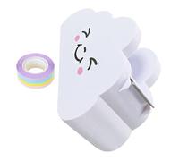 FONDOTIN Distributeur de Ruban Adhésif Arc-ciel Mignon pour Bureau et École Découpeur Papier Washi Rangement Pratique et Léger pour Activités Créatives