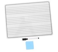 FONDOTIN Double Sided Whiteboard With Music Staff Lines Handheld Dry Erase Writing Board For Students And Office Use Frameless Design With Smooth Erase Surface And Quick Clean Function