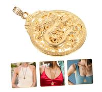 FONDOTIN Dragon Pendant Charm For DIY Necklace Making Vintage Chinese Style Dragon Necklace Supply Simple Design Jewelry Craft Accessory