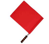 FONDOTIN Drapeau d'Arbitre en Tissu Tige en Acier Inoxydable pour Compétition Drapeau de Signalisation Éponge Couleur Vive Outils d'Arbitrage Ambiance de Compétition