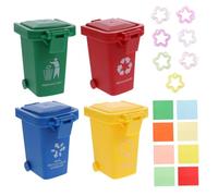 FONDOTIN Éducatif Perroquet avec Poubelles Triables Jeu Entraînement Interactif pour Perruches Conures et Grands Oiseaux Développement Mental et Exercice pour Oiseaux de Couleur Aléatoire